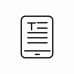 electronic book tablet icon sign vector