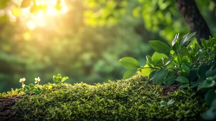 trees with sun rays filtering through their branches