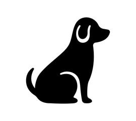 Sitting dog icon.