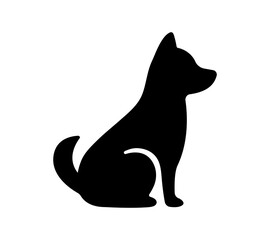 Sitting dog icon.