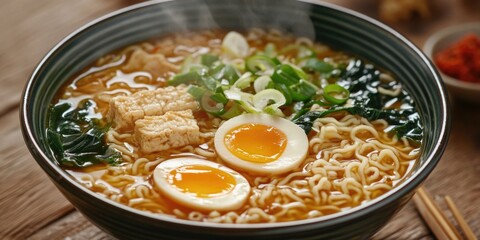 Boiled Egg Ramen Soup