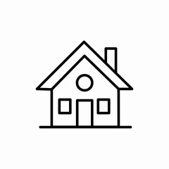 house real estate property icon sign vector