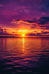 Obraz premium Sunset Over Water