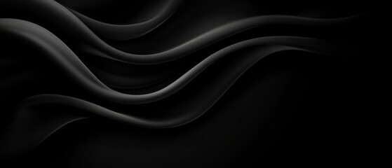 Obraz premium A black-and-white backdrop features wavy lines forming a wave shape to the image's left