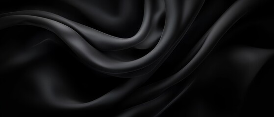 Fototapeta premium A black background with wavy lines..Black background with no overlapping backgrounds..Black background, wavy lines; black background..Black background featuring wavy lines