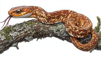 Obraz premium close up of a snake in a studio