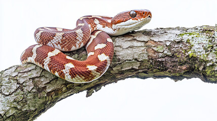 Obraz premium close up of a snake in a studio