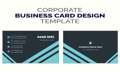 Creative modern minimal name card and business card template design 