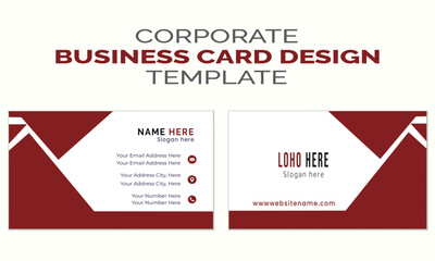 Creative modern minimal name card and business card template design 