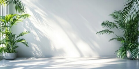 White Room with Plants and Window