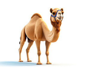 camel in the desert adorable cartoon style 3d realistic cartoons 3d render 3d illustration