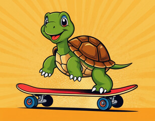 cartoon turtle enjoy adorable cartoon style 3d realistic cartoons 3d render 3d illustration