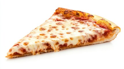A Single Slice of Cheese Pizza with Red Sauce