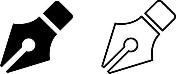 Pen icon. Pencil. Edit symbol. Pen marker. Pencil or pen icon set. Vector illustration.