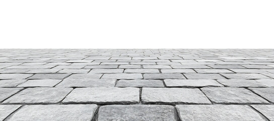 stone paver floor isolated on a transparent background