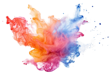 Powder paint splash background abstract explosion.