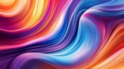 Abstract background with colorful swirling lines.