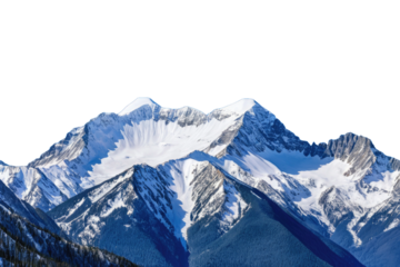 Mountain range, solitary peak stands centered, full-body view, isolated against a pure white backdrop, stock photography, high resolution, clear definition, ultra realistic