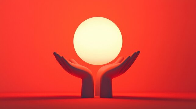 Exceeding Expectations: A radiant figure presenting a glowing product to a customer, with an aura of surprise and delight, symbolizing exceeding customer expectations