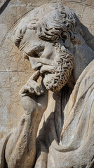 Obraz premium statue of a greek philosophy