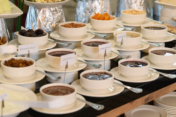 Assorted Jam Varieties in Hotel Buffet