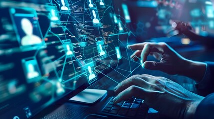 Remote Employees Engaging in Collaborative Online Team Building Game for Virtual Workspace Concept