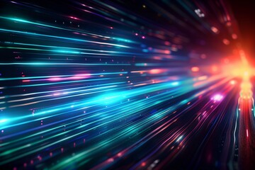 Light speed motion technology background