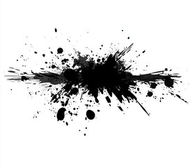 Fototapeta premium a ink splash on a white background.