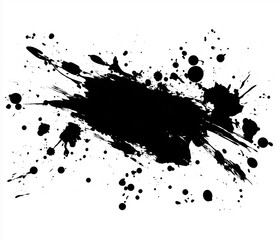 Fototapeta premium a ink splash on a white backeground