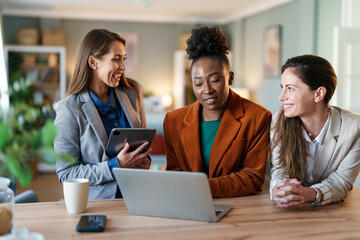 Diverse Team of Businesswomen Working Together