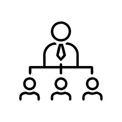 Leadership Management Icon vector art