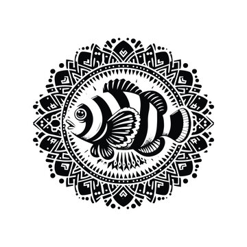 recommend clip art: Clownfish in bohemian