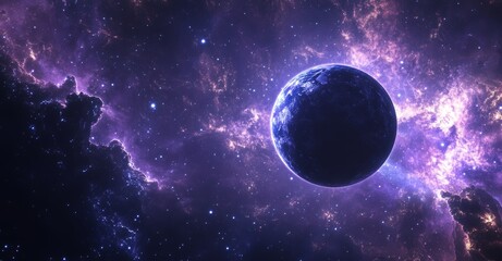 Captivating Cosmic Landscape   Dimensional Space in Ethereal Galaxy
