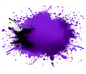 Fototapeta premium a ink splash on a white backeground