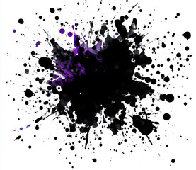 a ink splash on a white backeground