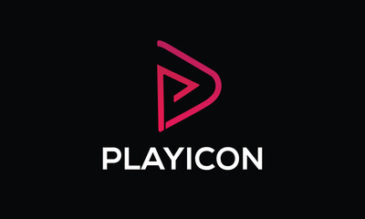 Play Button Media Logo, Play Media Creative Logo Design and Media Play Logo Icon Premium Vector Template