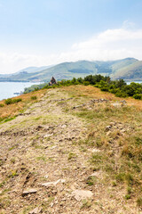 Sevan Peninsula near Sevanavank in summer, Armenia