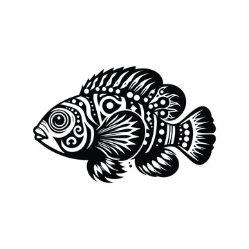 recommend clip art: Mandarinfish in bohemian