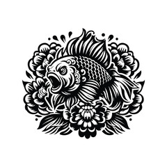 Mandarinfish in folk art