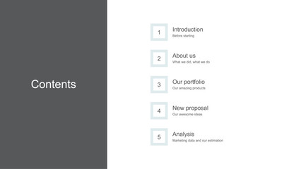 Content page