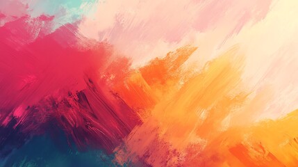Abstract colorful brushstroke background.