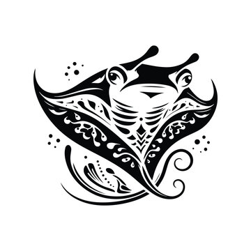 recommend clip art: MantaRay fish in bohemian