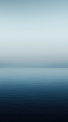 A serene gradient background transitioning from dark navy to light blue evokes calmness