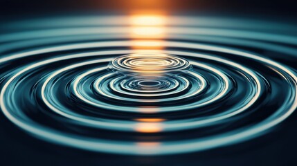 Multiple layered circles, each representing a different stakeholder group, expanding outward from a central decision-making hub