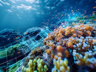 Digital Twin of Ocean Ecosystem Monitoring Marine Life and Environmental Conditions to Support Conservation Efforts