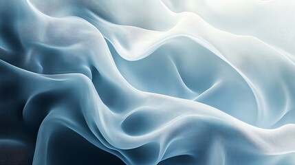 Fototapeta premium Soft, flowing blue fabric with a gentle texture.