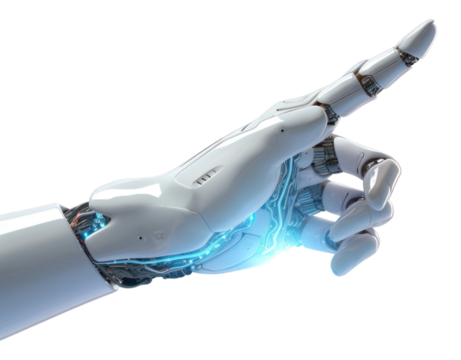 PNG Technology pointing light robot.