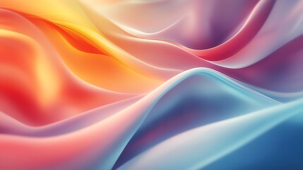 Obraz premium Abstract colorful wavy background with soft, smooth lines.