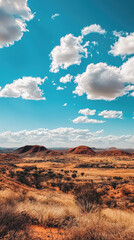 expansive desert landscape of Western Australia showcases stunning natural beauty and vibrant colors