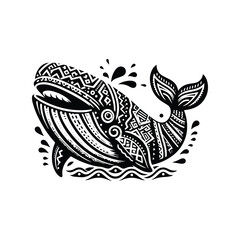 Whale fish in bohemian